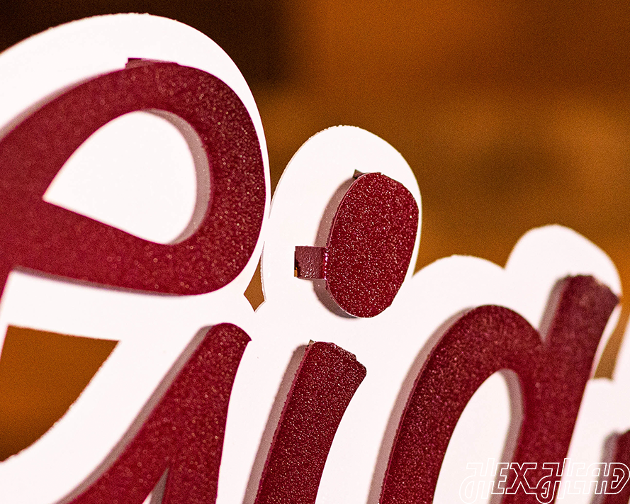 Texas A&M "Gig'Em" Script 3D Vintage Wall Art