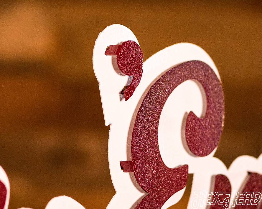 Texas A&M "Gig'Em" Script 3D Vintage Wall Art