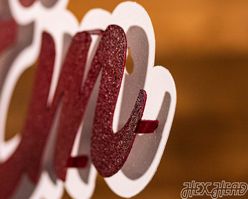 Texas A&M "Gig'Em" Script 3D Vintage Wall Art