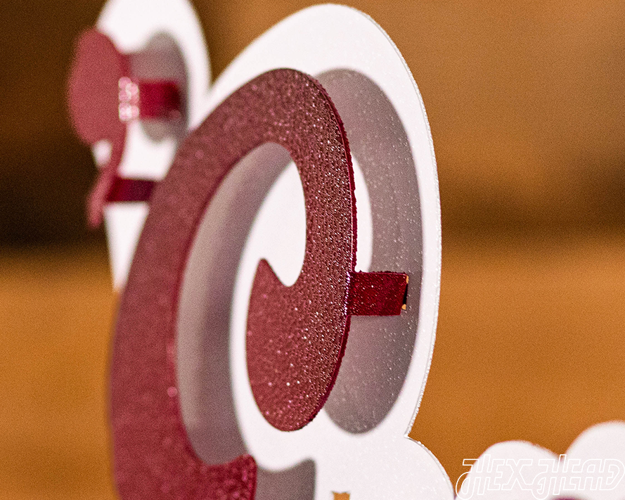 Texas A&M "Gig'Em" Script 3D Vintage Wall Art