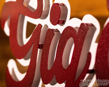 Texas A&M "Gig'Em" Script 3D Vintage Wall Art