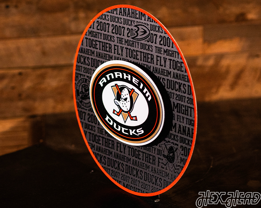 CLOSE OUT - Anaheim Ducks CRAFT SERIES 3D Embossed Metal Wall Art