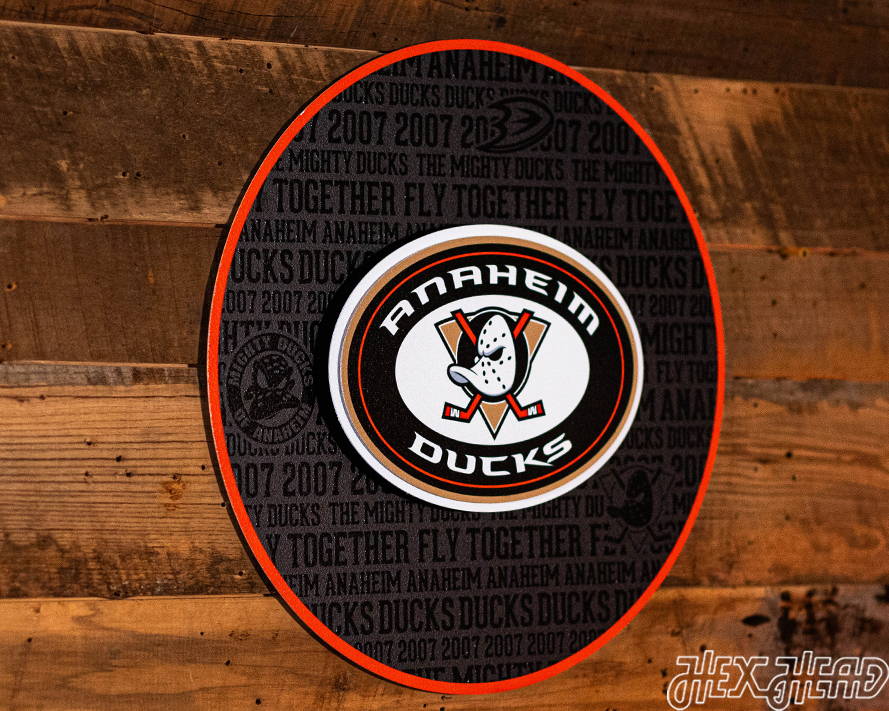 CLOSE OUT - Anaheim Ducks CRAFT SERIES 3D Embossed Metal Wall Art