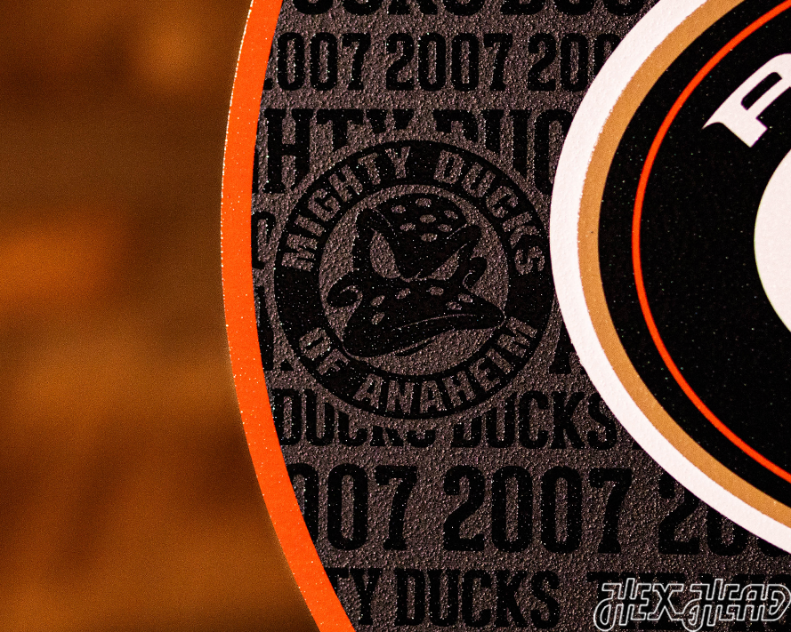 CLOSE OUT - Anaheim Ducks CRAFT SERIES 3D Embossed Metal Wall Art