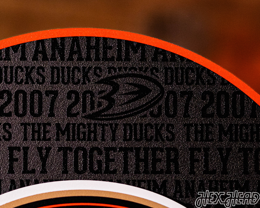 CLOSE OUT - Anaheim Ducks CRAFT SERIES 3D Embossed Metal Wall Art