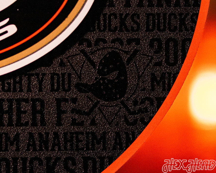 CLOSE OUT - Anaheim Ducks CRAFT SERIES 3D Embossed Metal Wall Art