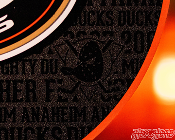 CLOSE OUT - Anaheim Ducks CRAFT SERIES 3D Embossed Metal Wall Art