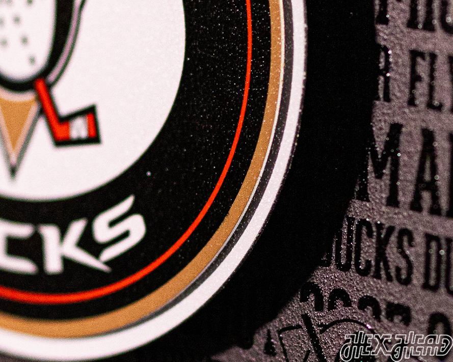 CLOSE OUT - Anaheim Ducks CRAFT SERIES 3D Embossed Metal Wall Art