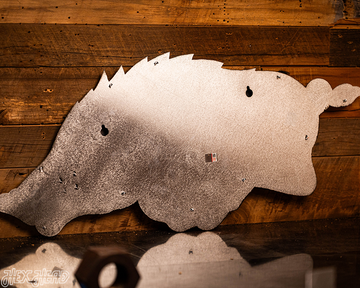 MONOCHROME - Arkansas Razorbacks "RUNNING TUSK" 3D Vintage Metal Wall Art