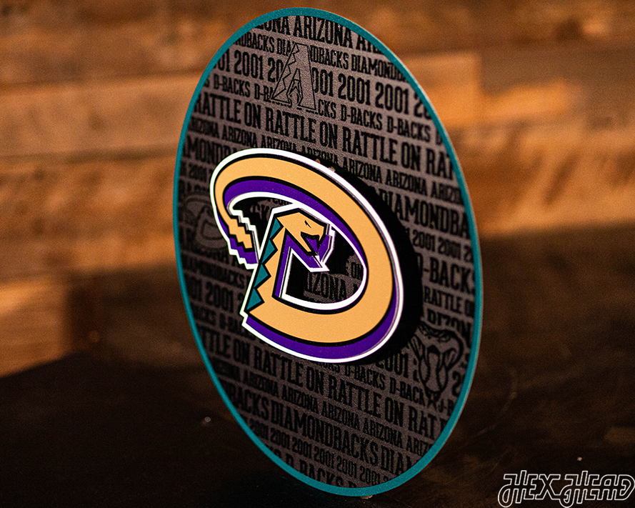 Arizona Diamondbacks CRAFT SERIES 3D Embossed Metal Wall Art