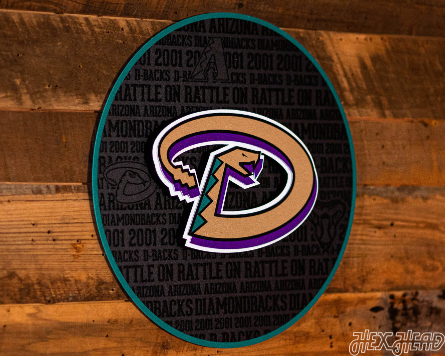 Arizona Diamondbacks CRAFT SERIES 3D Embossed Metal Wall Art