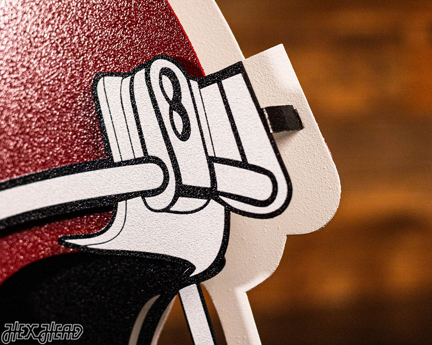 Arkansas Razorbacks BLITZ COLLECTION - 8 LAYER Helmet 3D Metal Wall Art