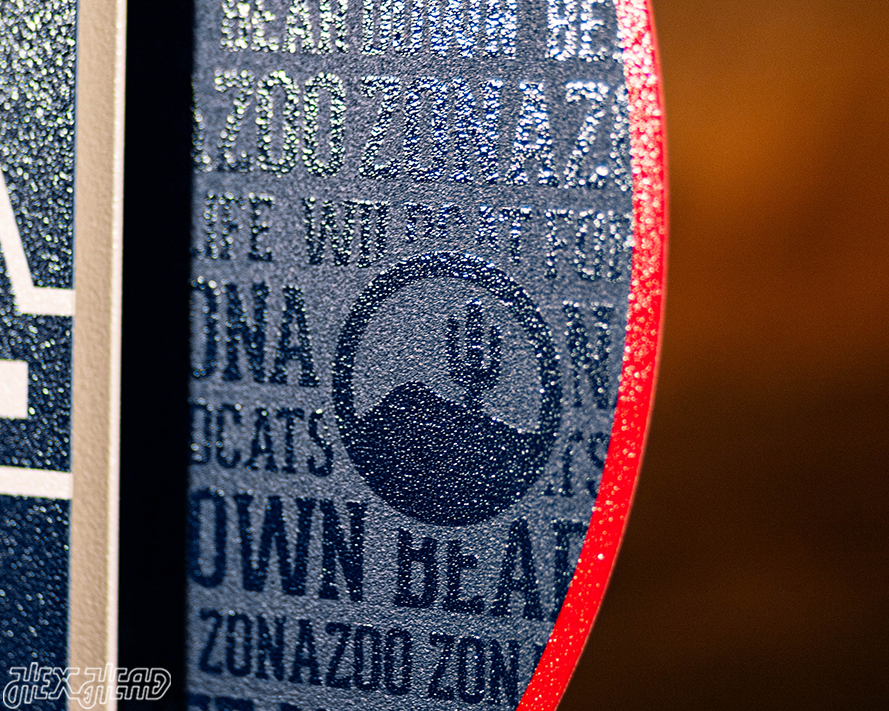 Arizona Wildcats 3D CRAFT SERIES Embossed Metal Wall Art