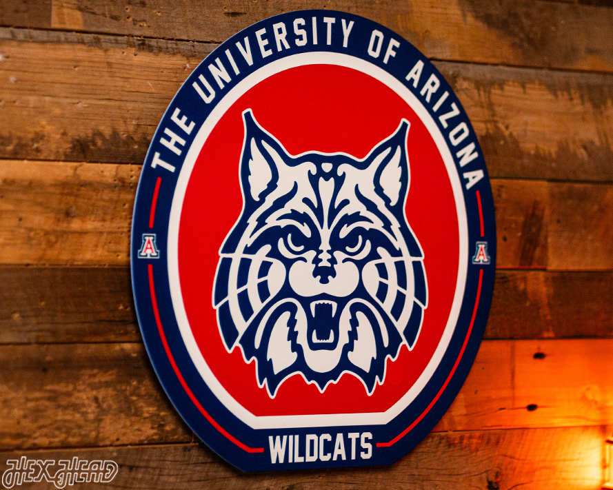 VARSITY Collection- SINGLE Layer Arizona Wildcats Metal Wall Art