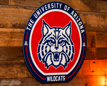 VARSITY Collection- SINGLE Layer Arizona Wildcats Metal Wall Art