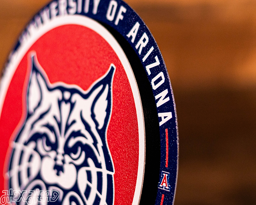 Arizona Wildcats "Double Play" On the Shelf or on the Wall Art