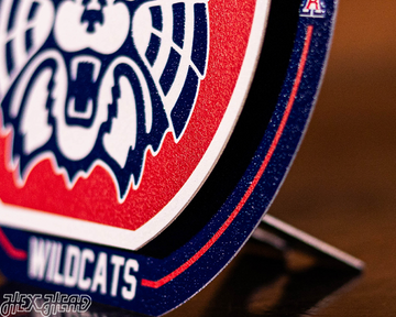 Arizona Wildcats "Double Play" On the Shelf or on the Wall Art