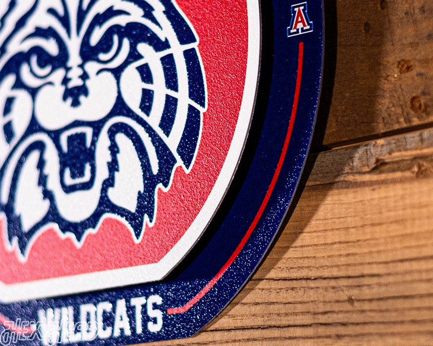 Arizona Wildcats "Double Play" On the Shelf or on the Wall Art