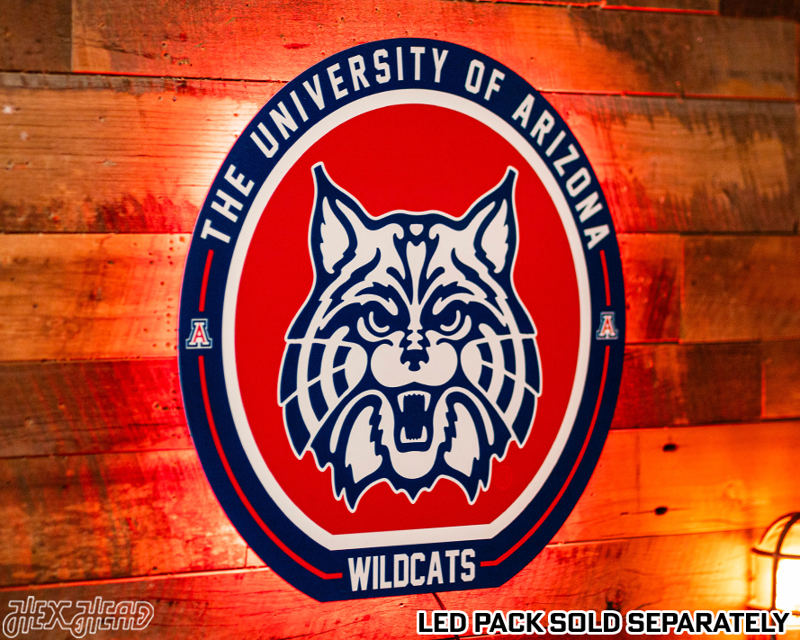 VARSITY Collection- SINGLE Layer Arizona Wildcats Metal Wall Art