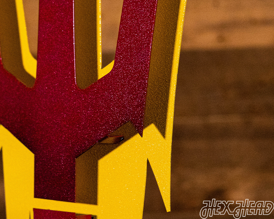 Arizona State Pitchfork 3D Vintage Metal Wall Art