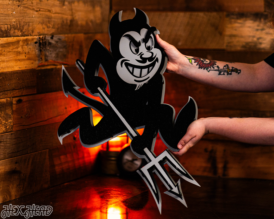 MONOCHROME - Arizona State Sun Devils 3D Metal Wall Art