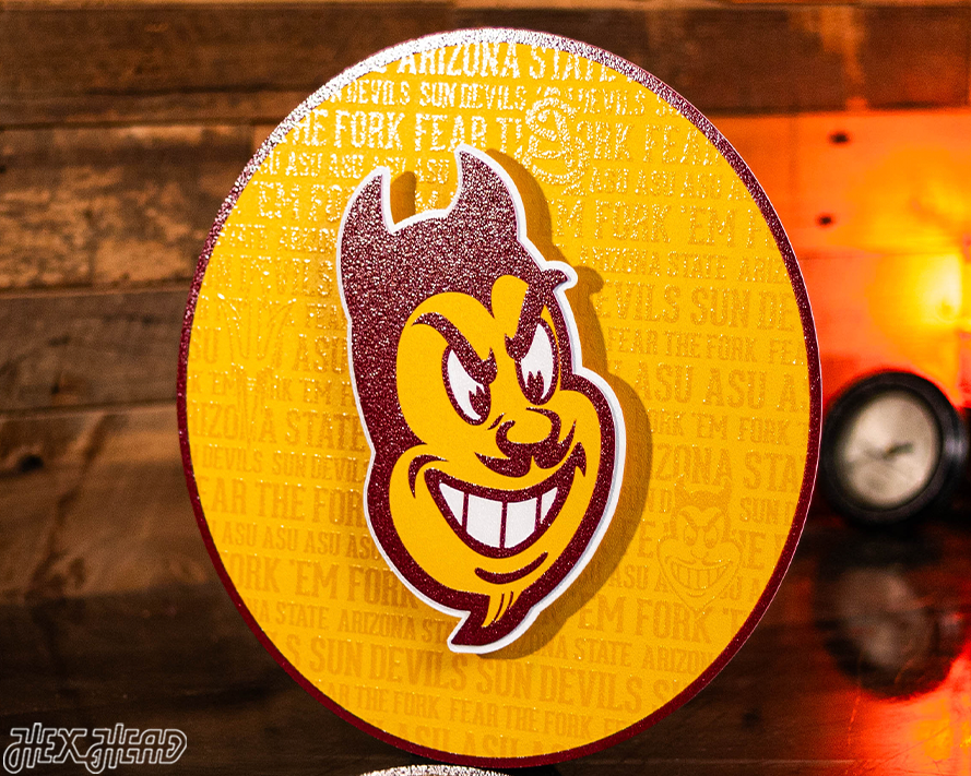 Arizona State Sun Devils CRAFT SERIES 3D Embossed Metal Wall Art