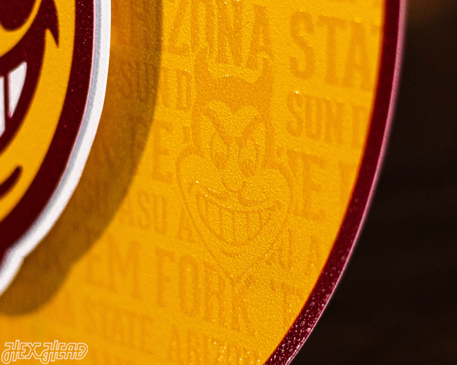 Arizona State Sun Devils CRAFT SERIES 3D Embossed Metal Wall Art