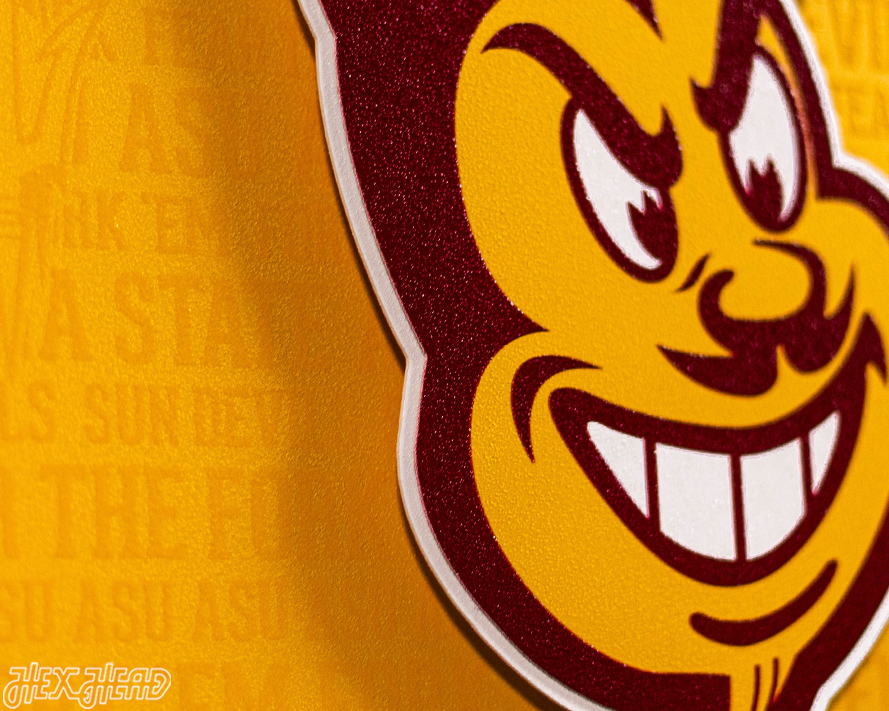Arizona State Sun Devils CRAFT SERIES 3D Embossed Metal Wall Art