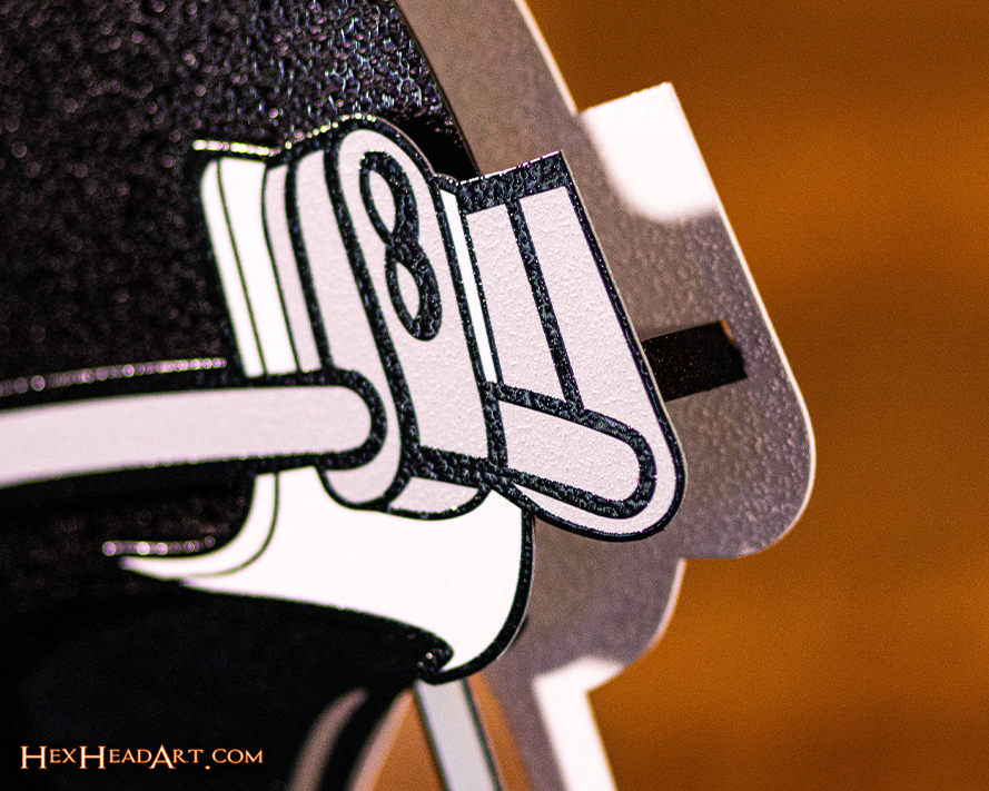 Atlanta Falcons BLITZ Collection - 8 Layer Helmet 3D Vintage Metal Wall Art