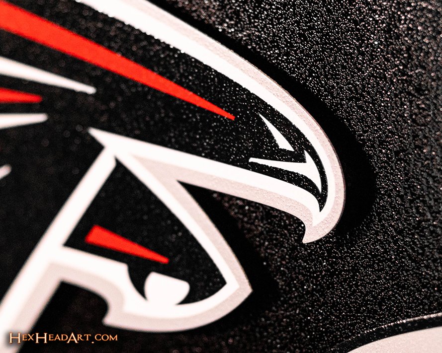 Atlanta Falcons BLITZ Collection - 8 Layer Helmet 3D Vintage Metal Wall Art