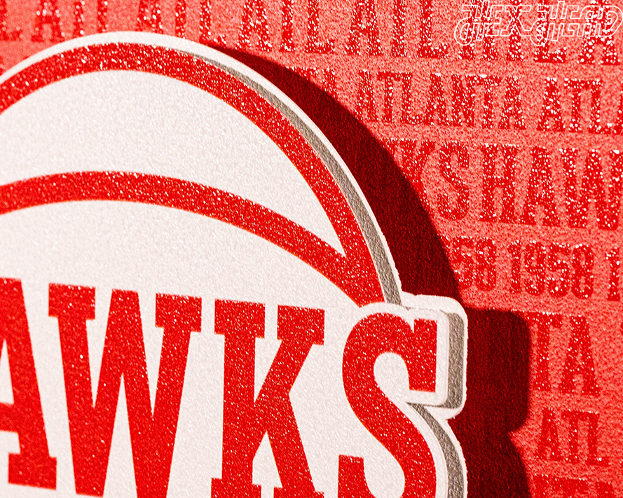 Atlanta Hawks 3D CRAFT SERIES Metal Wall Art