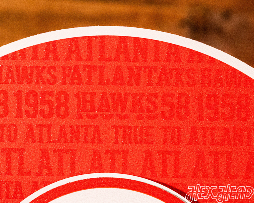 Atlanta Hawks 3D CRAFT SERIES Metal Wall Art