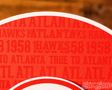 Atlanta Hawks 3D CRAFT SERIES Metal Wall Art