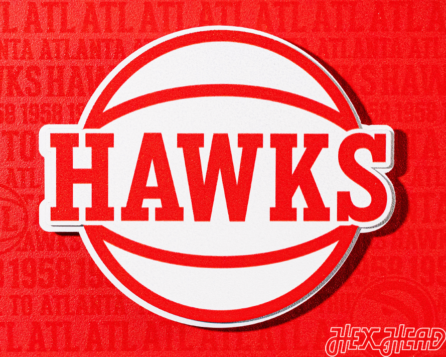Atlanta Hawks 3D CRAFT SERIES Metal Wall Art