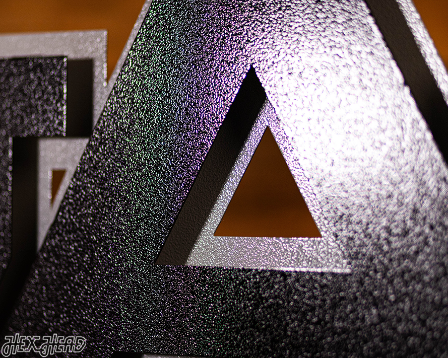 MONOCHROME -- Auburn Tigers "AU" 3D Vintage Metal Wall Art