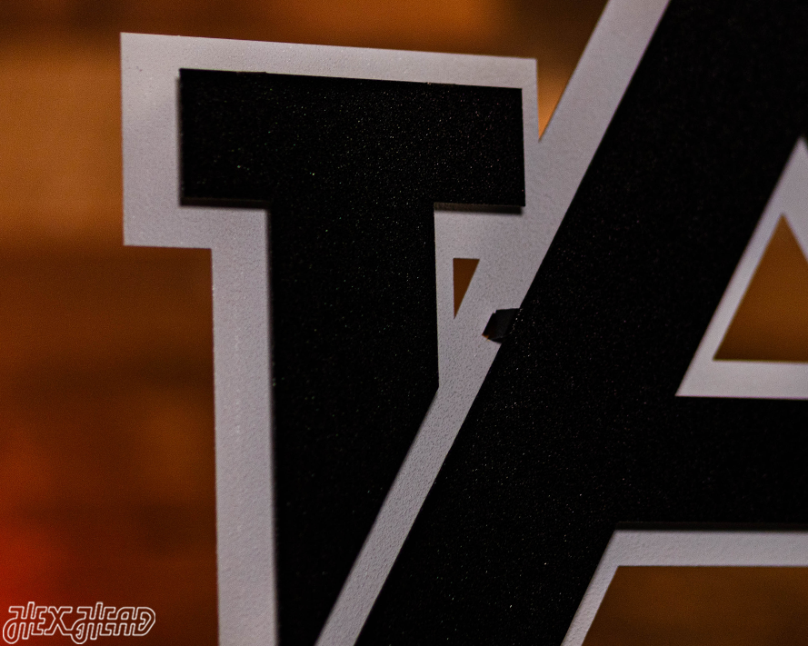 MONOCHROME -- Auburn Tigers "AU" 3D Vintage Metal Wall Art