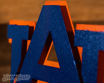 Auburn Tigers "AU" 3D Vintage Metal Wall Art