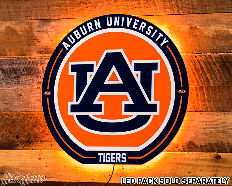 VARSITY Collection- SINGLE Layer Auburn Tigers Metal Wall Art