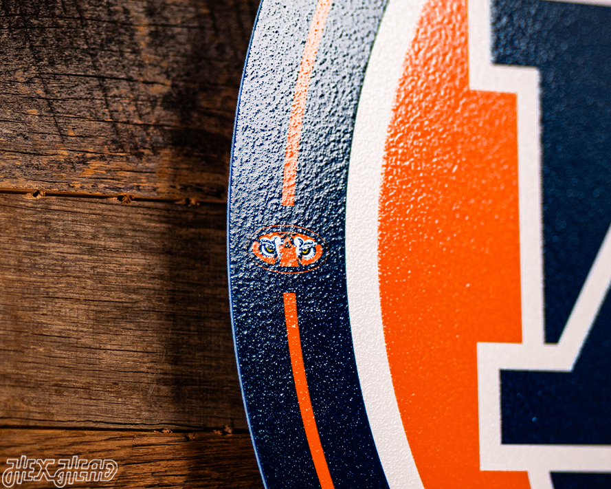 VARSITY Collection- SINGLE Layer Auburn Tigers Metal Wall Art