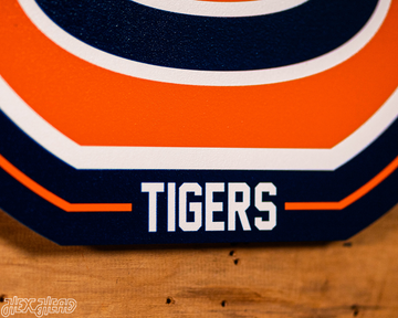 VARSITY Collection- SINGLE Layer Auburn Tigers Metal Wall Art