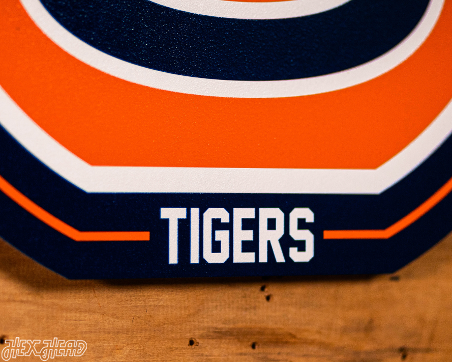 VARSITY Collection- SINGLE Layer Auburn Tigers Metal Wall Art