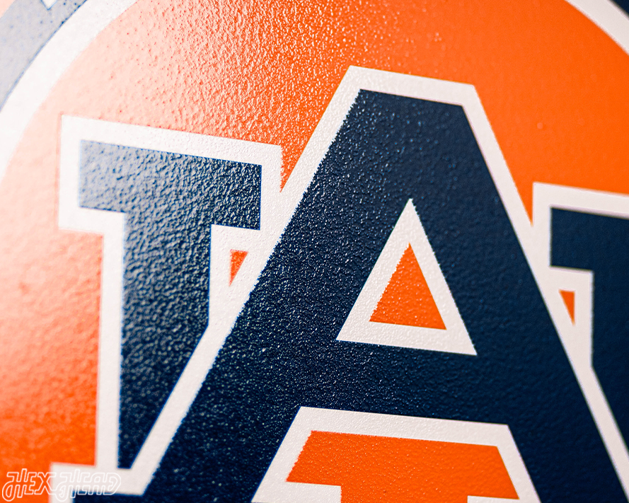 VARSITY Collection- SINGLE Layer Auburn Tigers Metal Wall Art