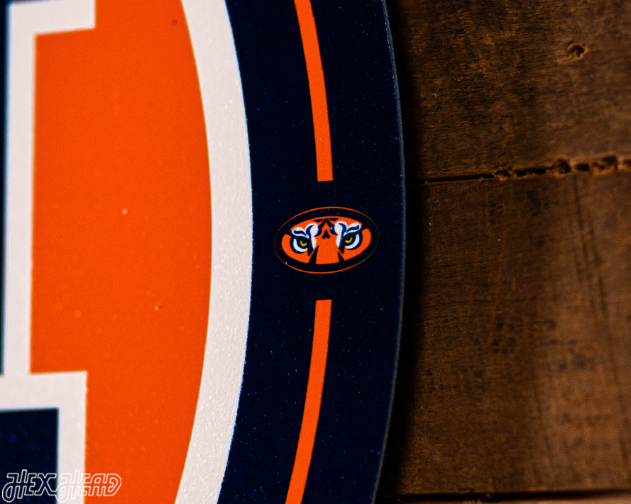 VARSITY Collection- SINGLE Layer Auburn Tigers Metal Wall Art