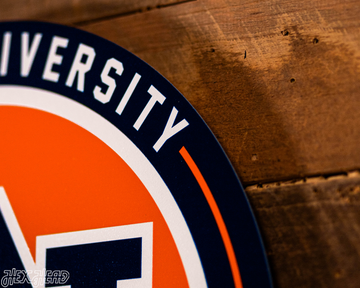 VARSITY Collection- SINGLE Layer Auburn Tigers Metal Wall Art