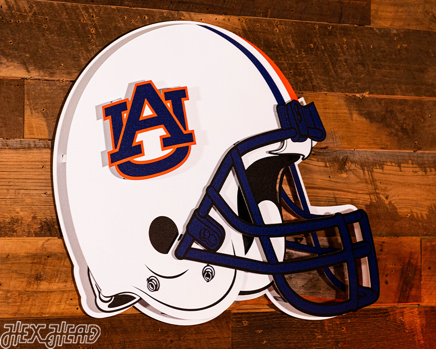 Auburn Tigers BLITZ COLLECTION - 8 LAYER 3D Metal Wall Art