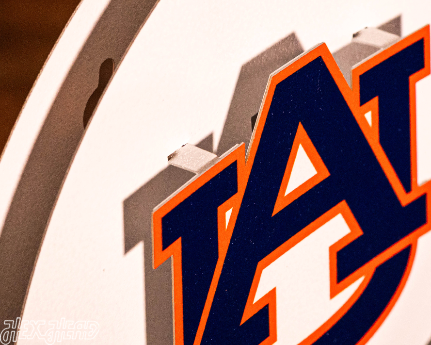 Auburn Tigers BLITZ COLLECTION - 8 LAYER 3D Metal Wall Art