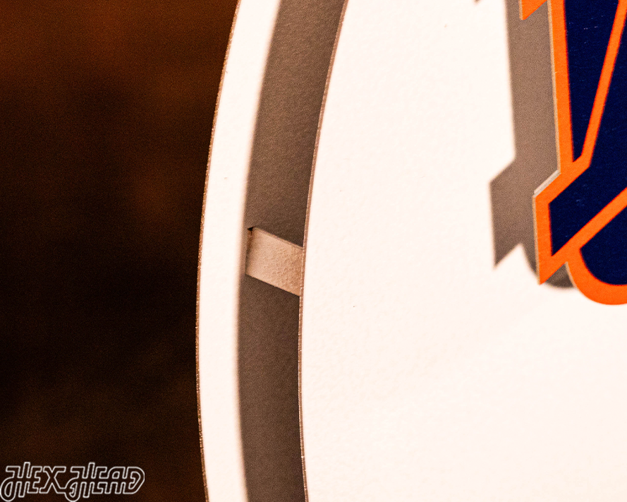 Auburn Tigers BLITZ COLLECTION - 8 LAYER 3D Metal Wall Art