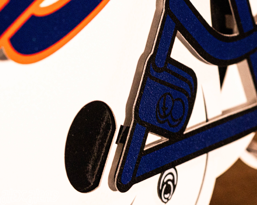 Auburn Tigers BLITZ COLLECTION - 8 LAYER 3D Metal Wall Art