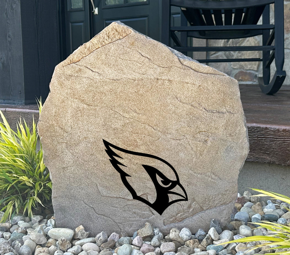 Arizona Cardinals Design-A-Stone Landscape Art Address Stone
