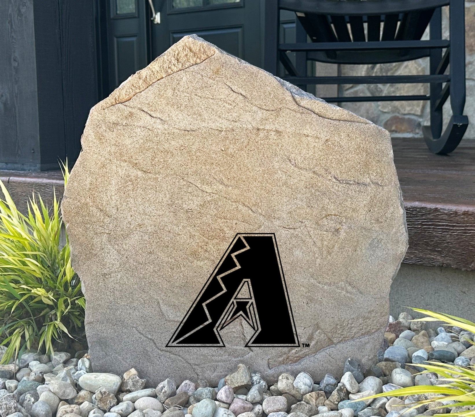 Arizona Diamondbacks Design-A-Stone Landscape Art Address Stone